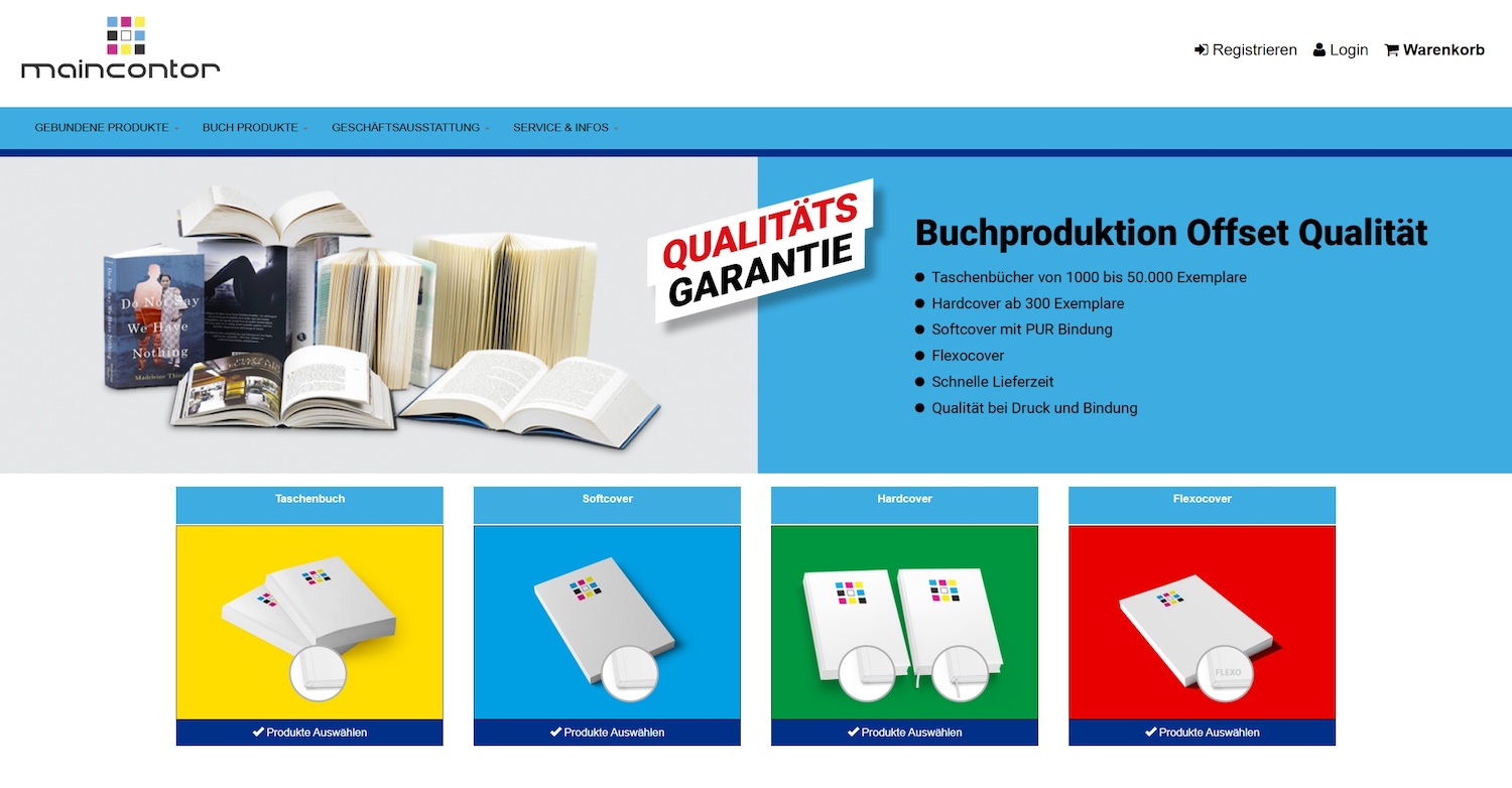 Buchdruck Beispiel